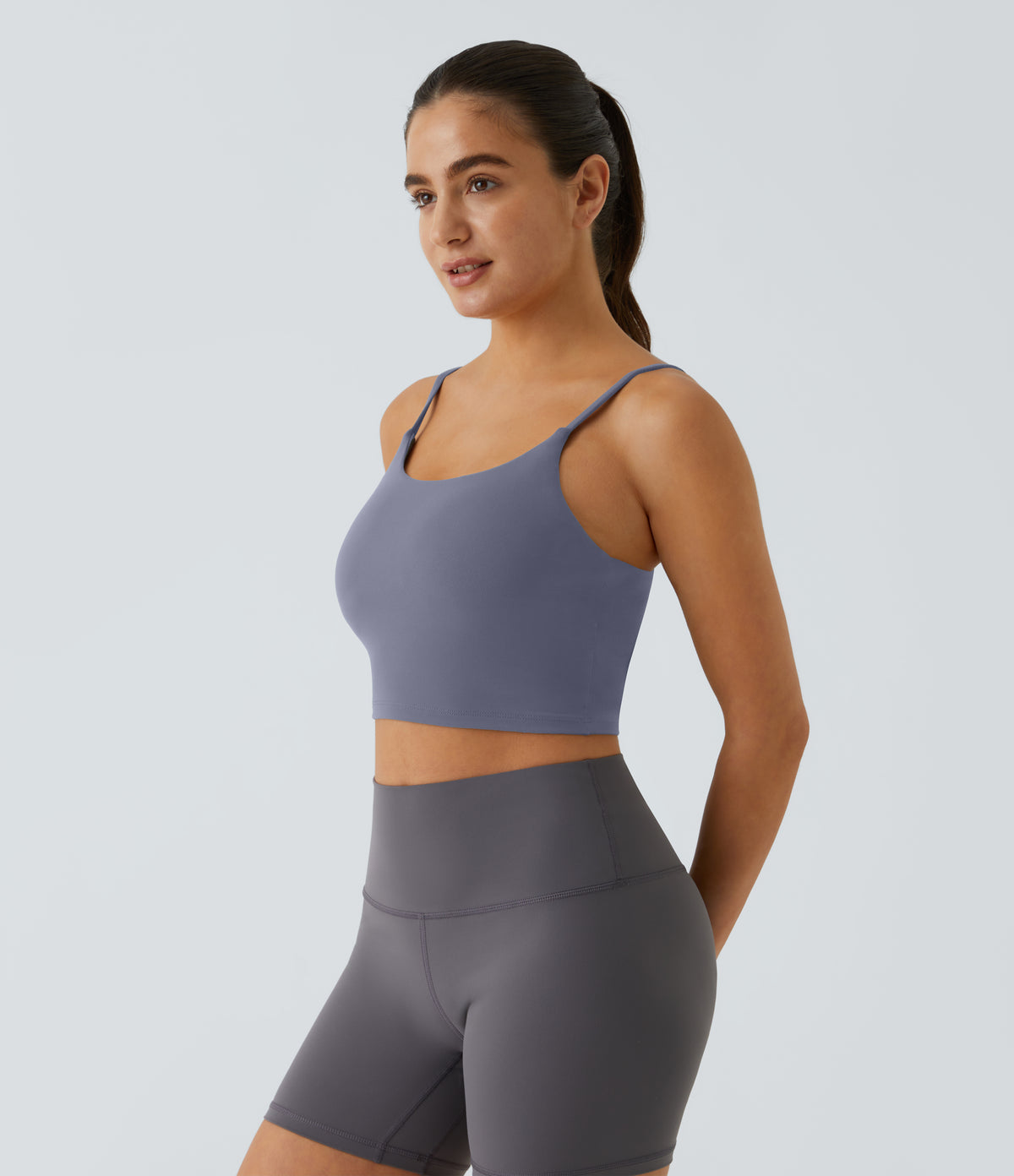 Luma Crop Top — Deep Sea Coral