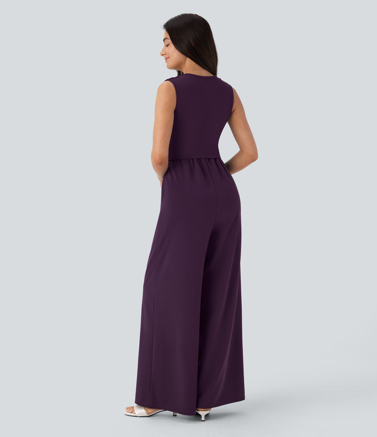 Celine Jumpsuit — Purple Pennant