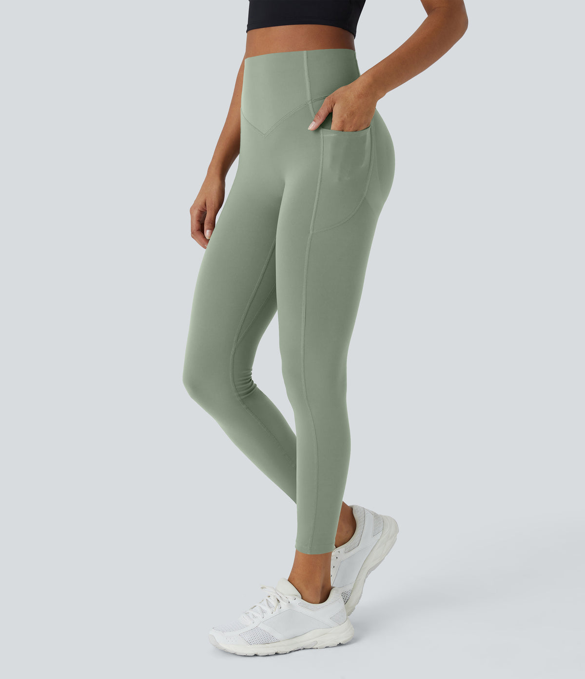 Amara Legging — Iceberg Green