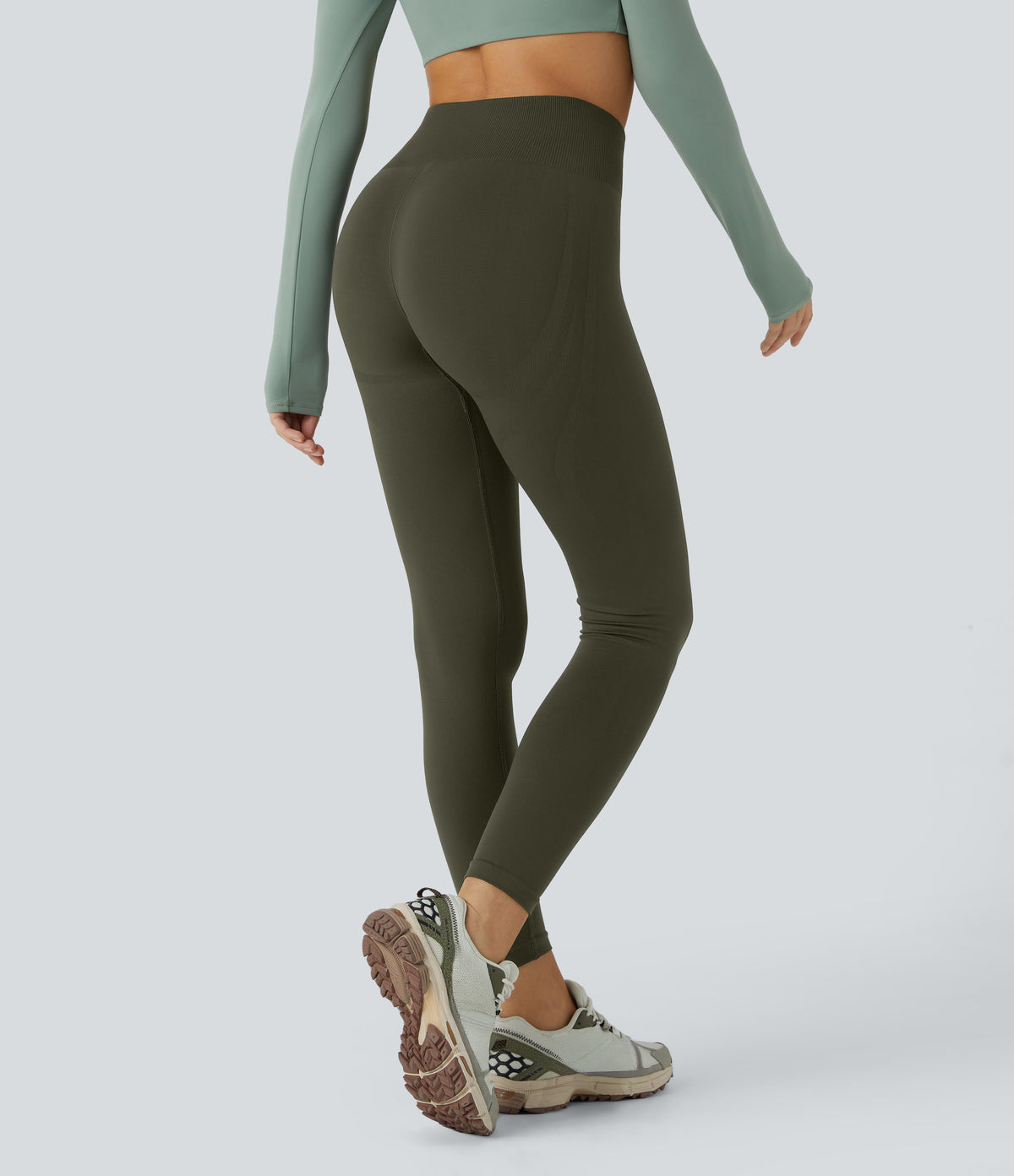 Mabel Legging — Deep Sage
