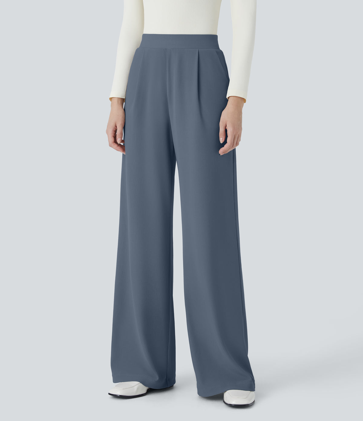 Helena Pants — Deep Sea Gray Blue
