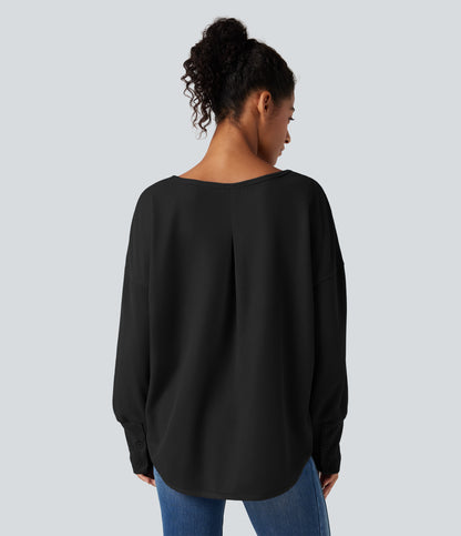 Ember Long-Sleeve Top — Black