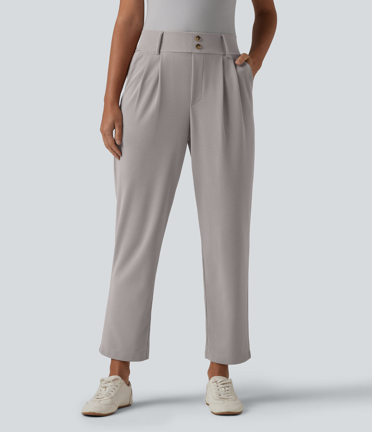Naomi Pants — Mink Ash