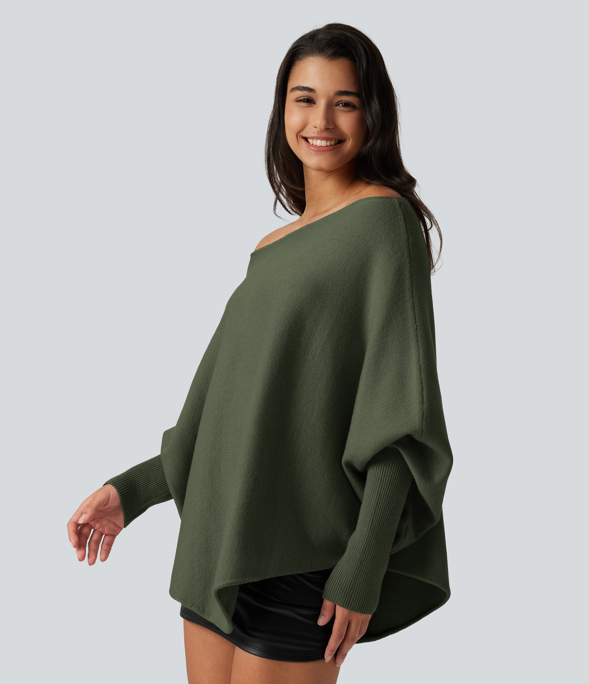 Vera Sweater — Agarwood Green