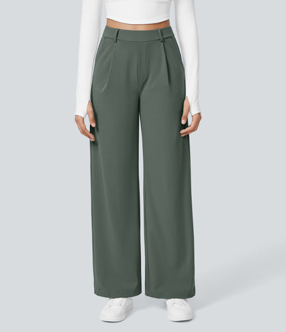 Acacia Pants — Deep Aquamarine