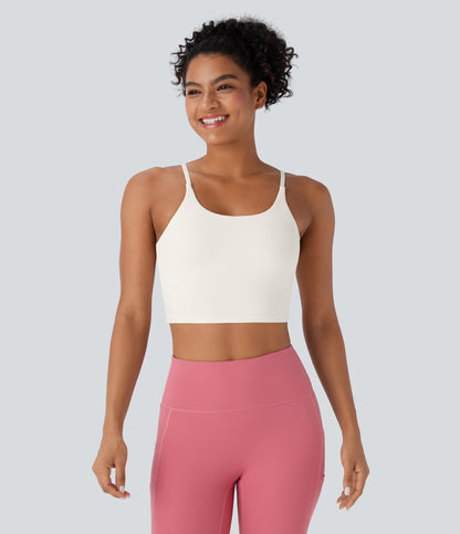 Luma Crop Top — Shadow Lime
