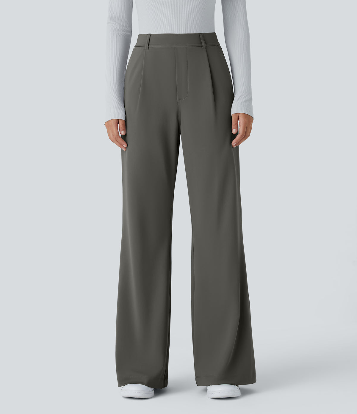 Evie Pants — Deep Red Grey