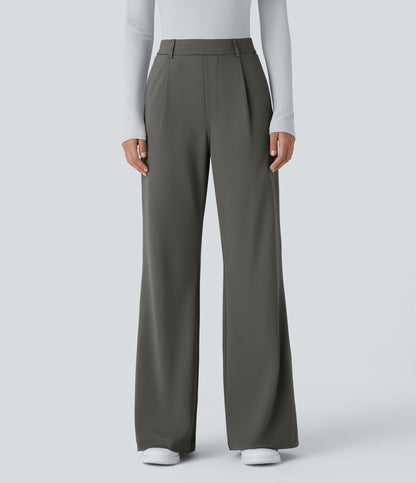 Evie Pants — Deep Red Grey