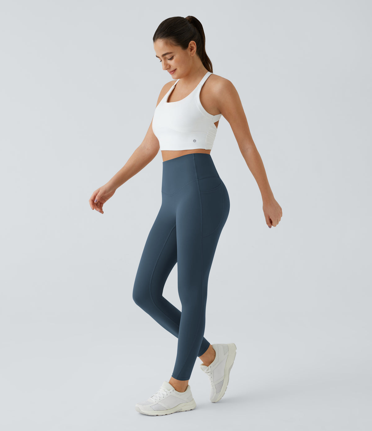 Bloom Legging — Majolica Blue