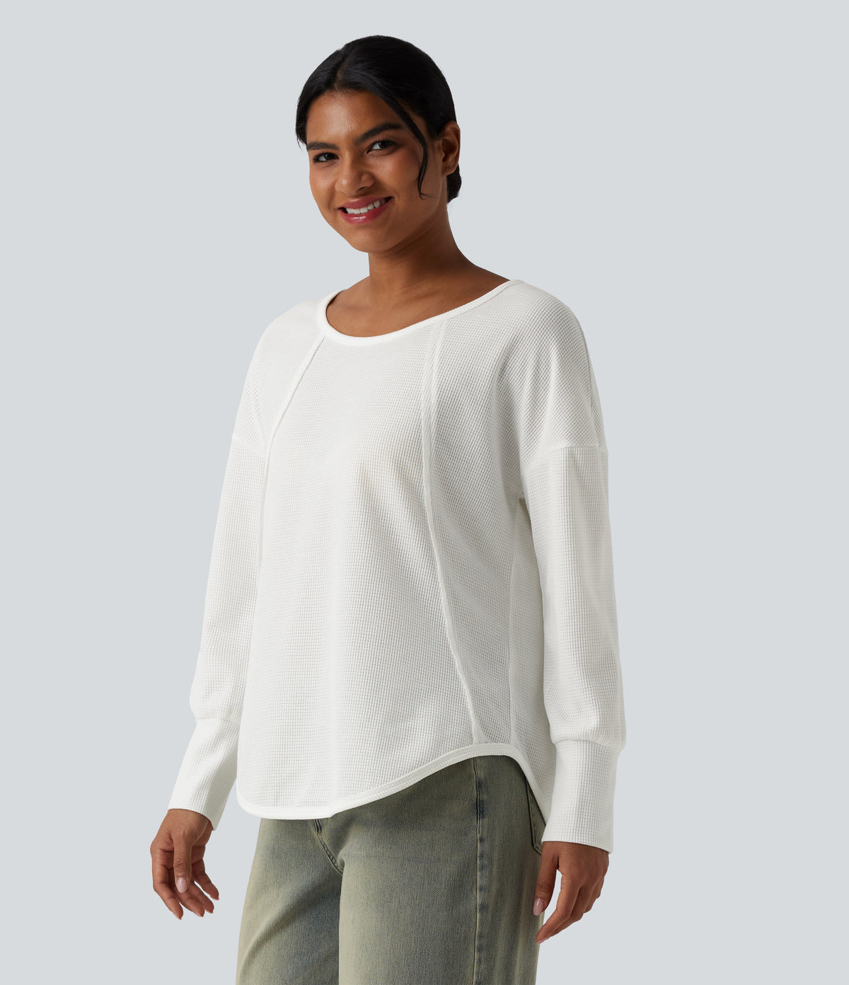 Ember Long-Sleeve Top — White