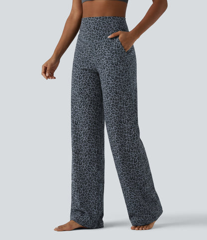 Nina Pants — Charcoal Mist Leopard