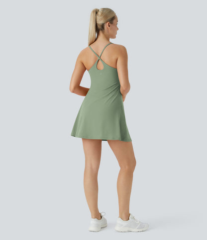 Petal Dress — Gloomy Blue
