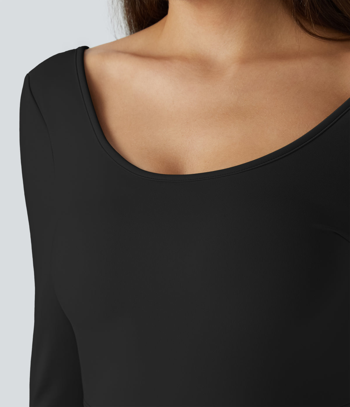 Seren Long-Sleeve Top — Black