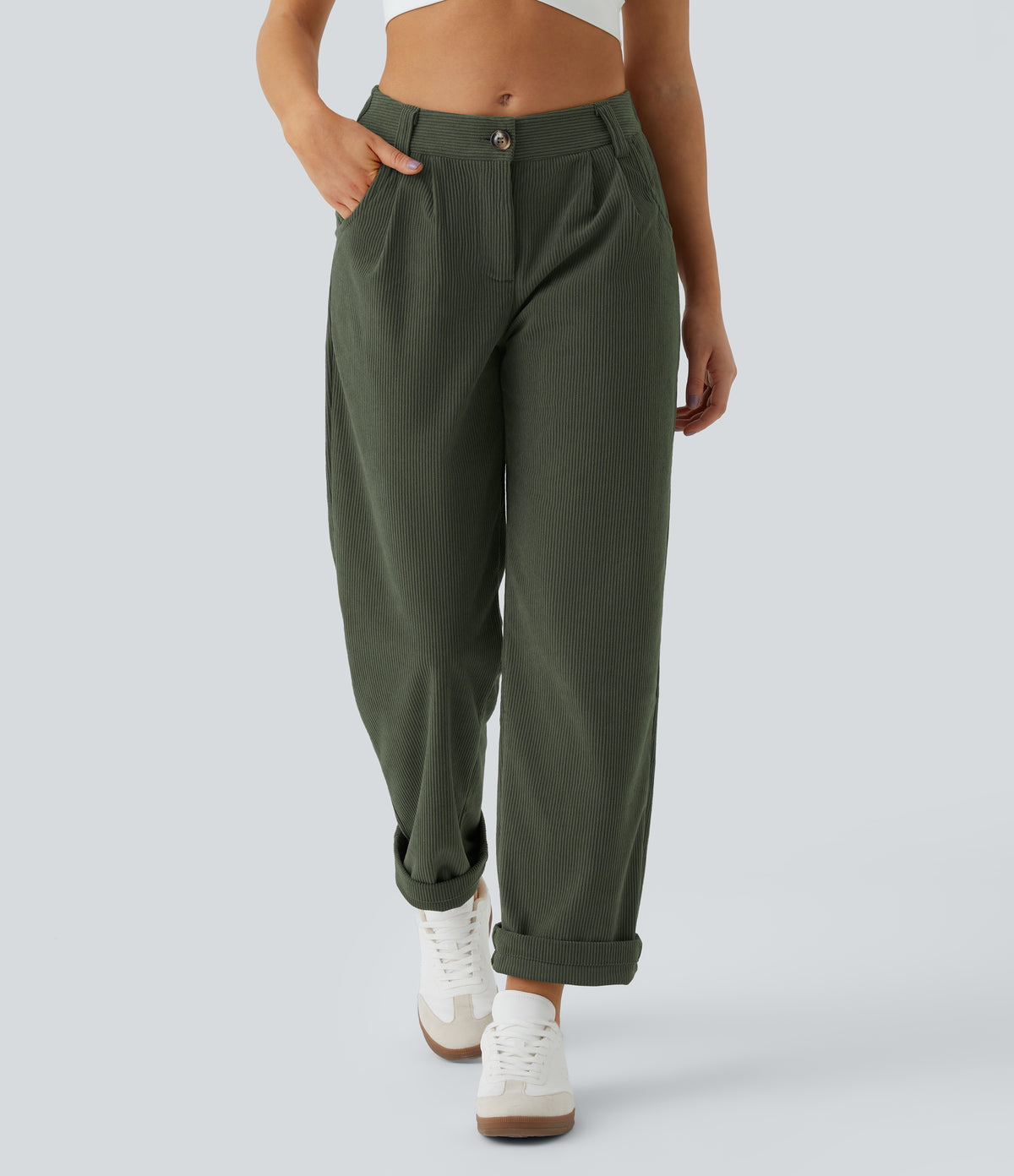 Cecily Pants — Rifle Green