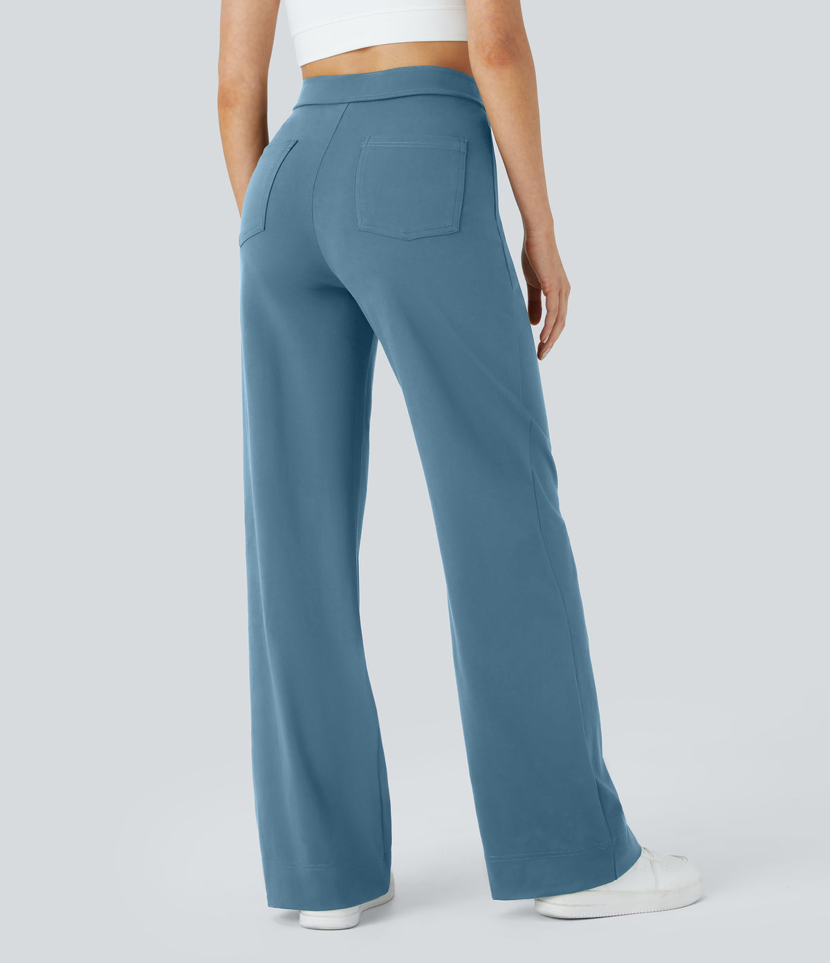 Isolde Pants — Warm Mid Blue