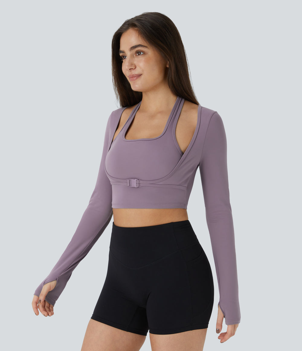 Selene Long-Sleeve Top — Tulip Purple