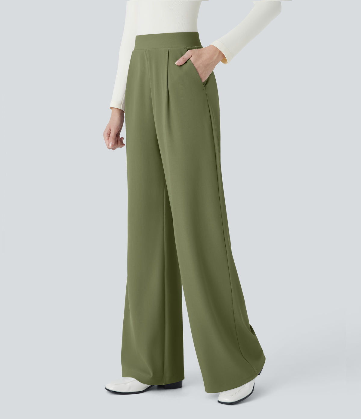 Helena Pants — Mosstone
