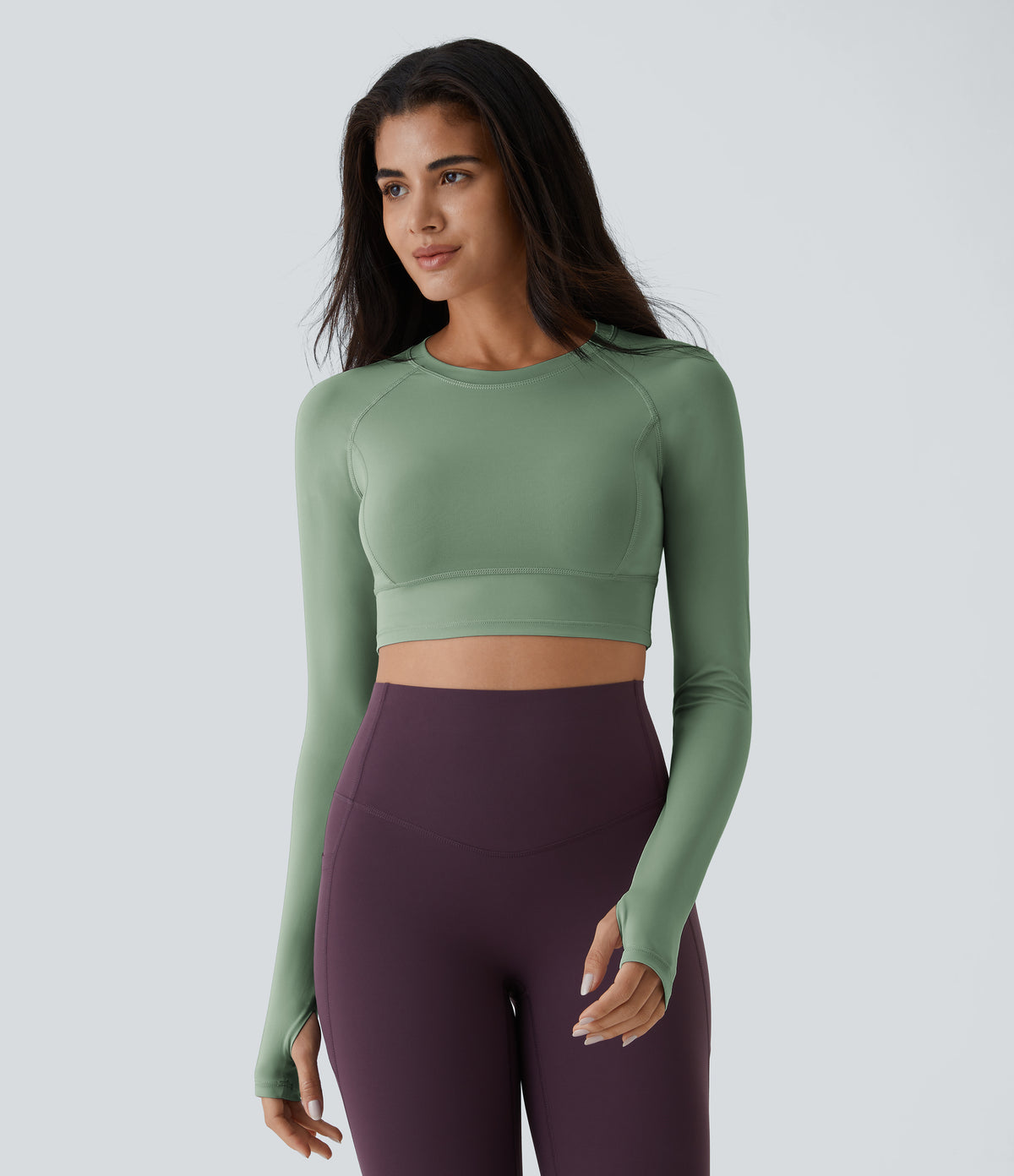 Sora Crop Top — Mica Gray Denim