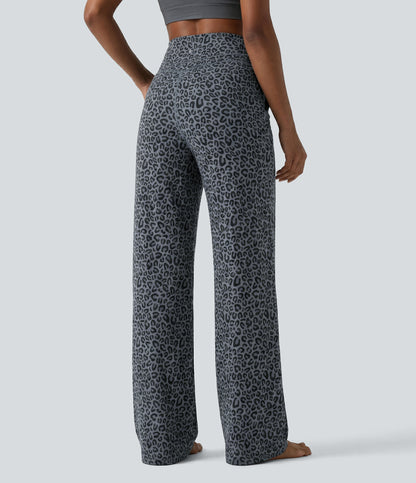 Nina Pants — Charcoal Mist Leopard