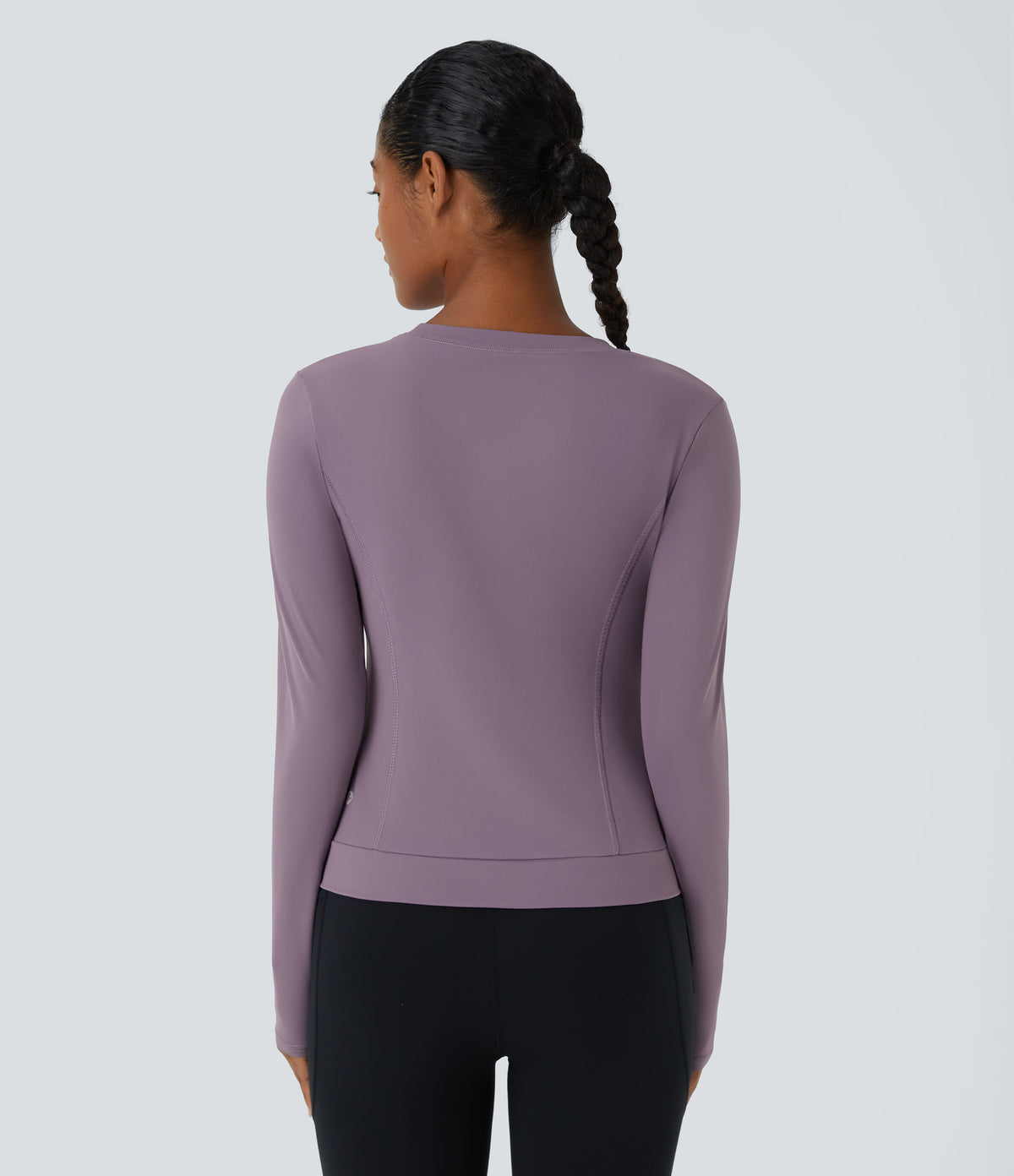 Cora Crop Top — Tulip Purple