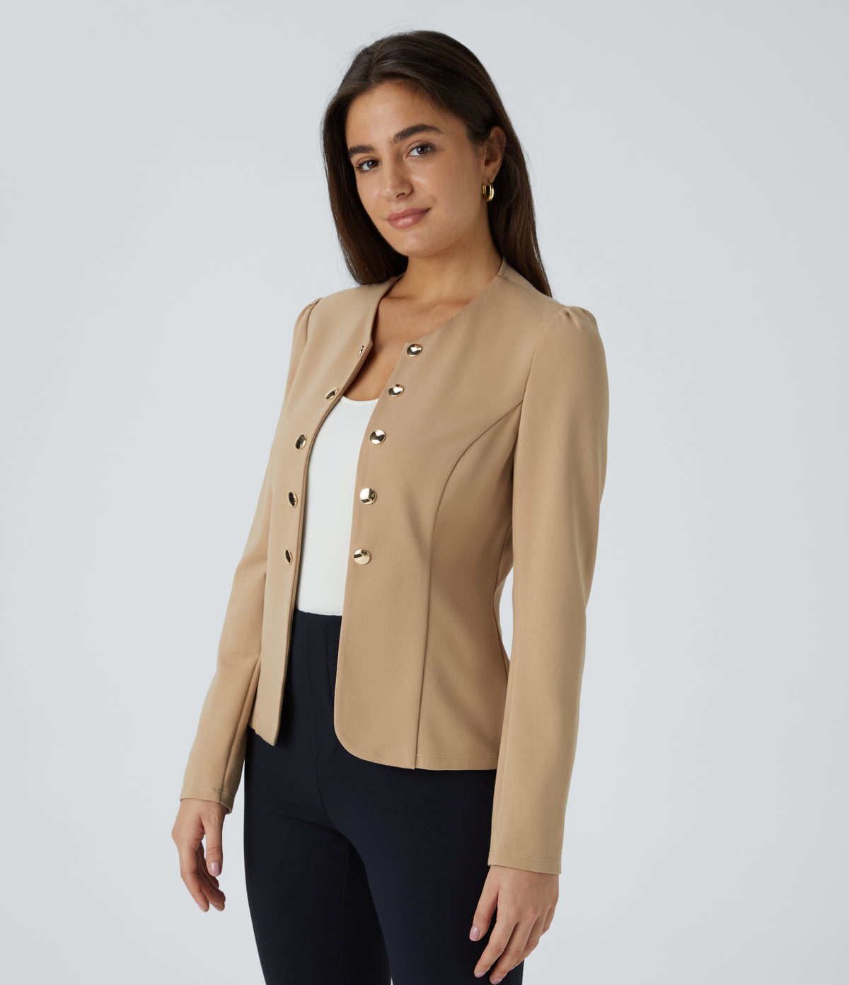 Faye Blazer — Tan