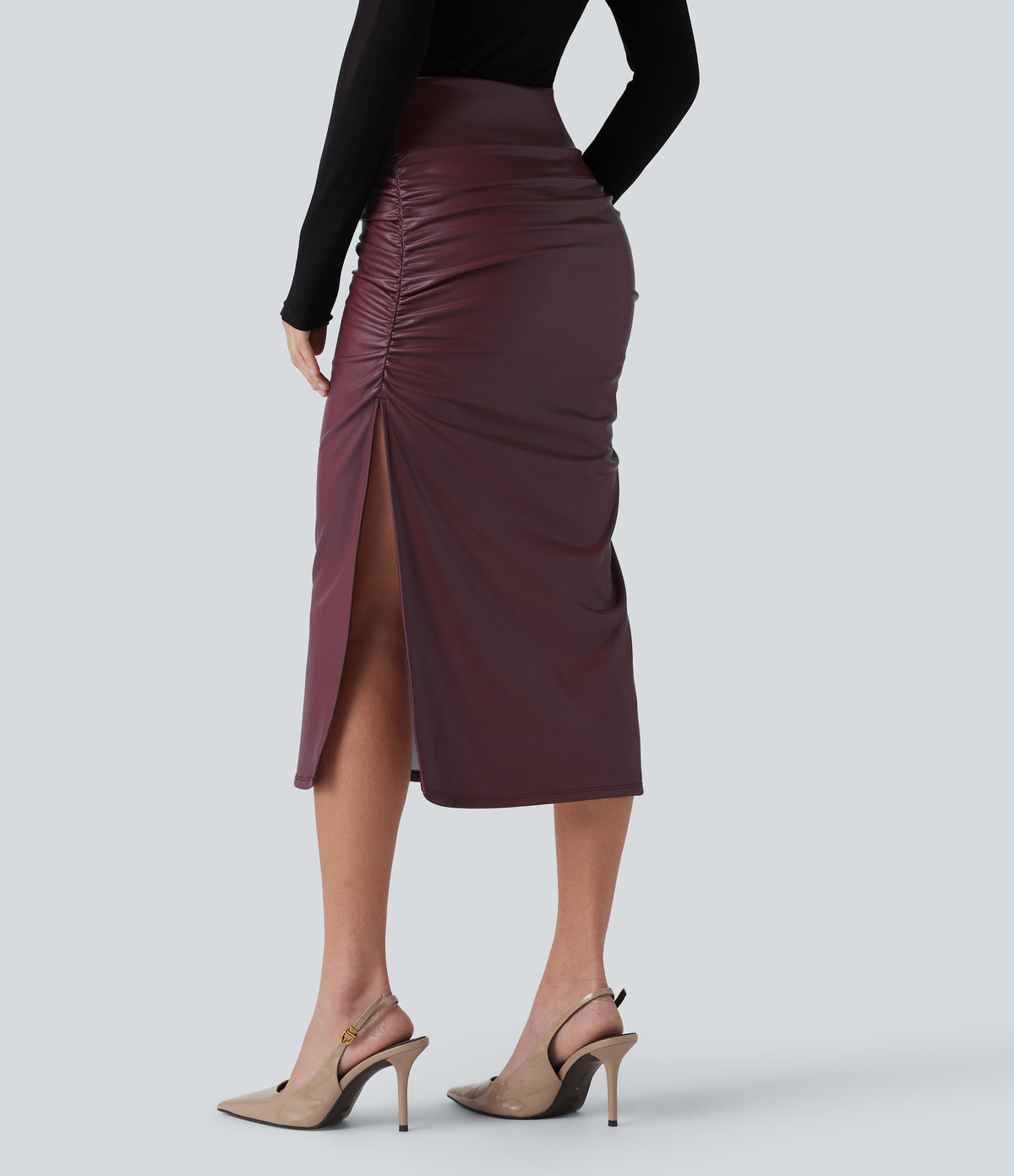 Eira Skirt — Red Mahogany