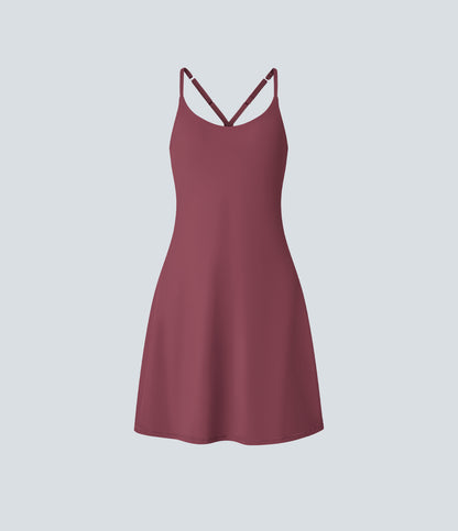 Aura Dress — Cordovan