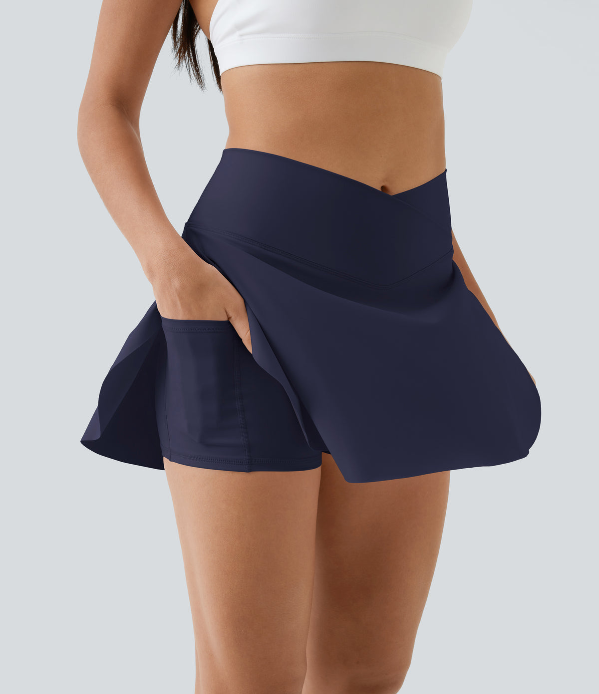 Aurea Skirt — Berry Red