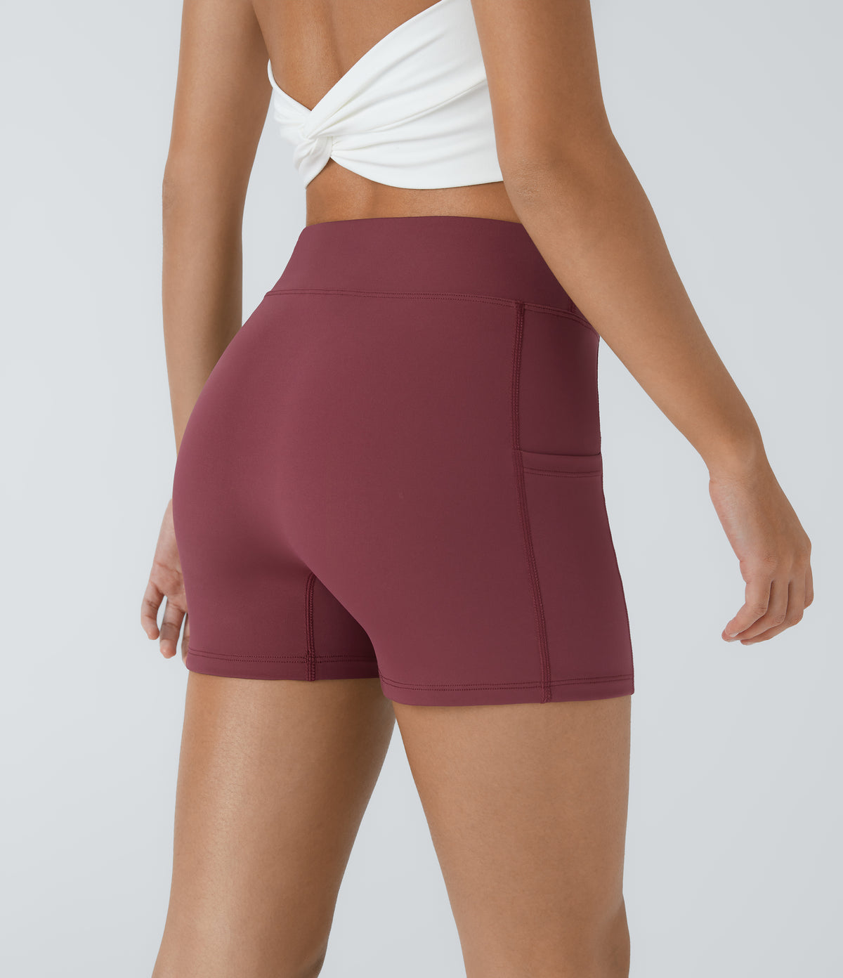 Hazel Biker Short — Cordovan