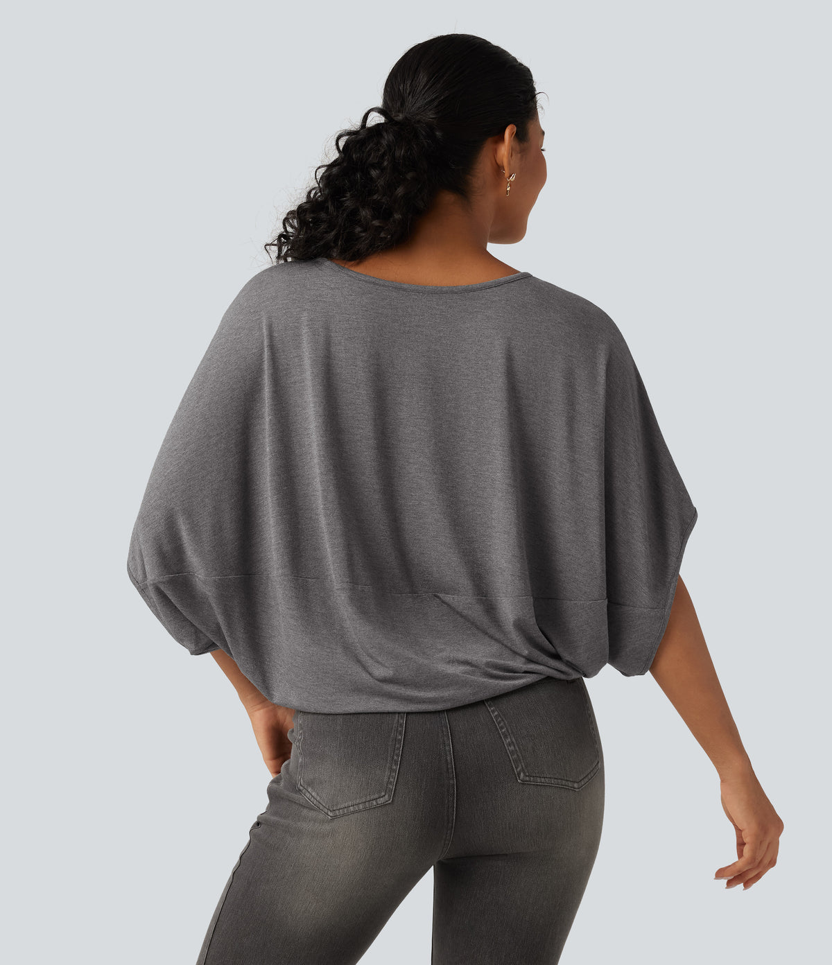 Indira Top — Darl Gray Floral Yarn