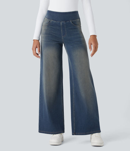 Calista Jeans — Cement Blue Denim