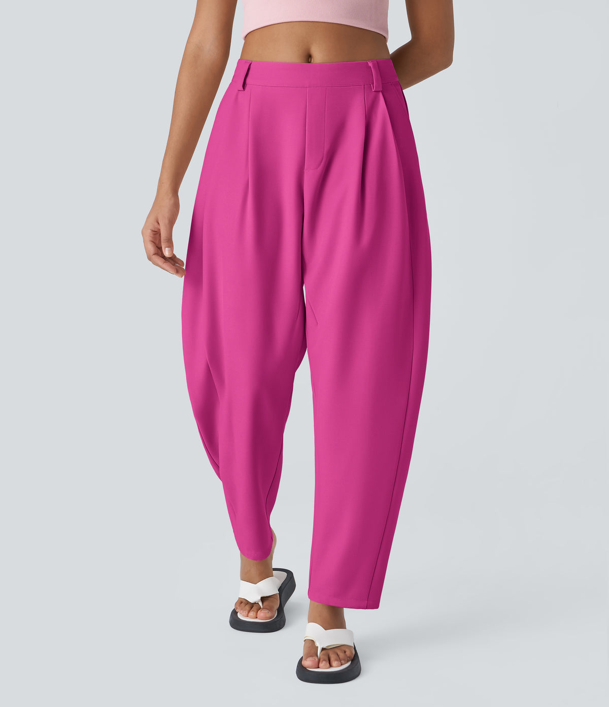 Marielle Pants — Fuchsia Fedora