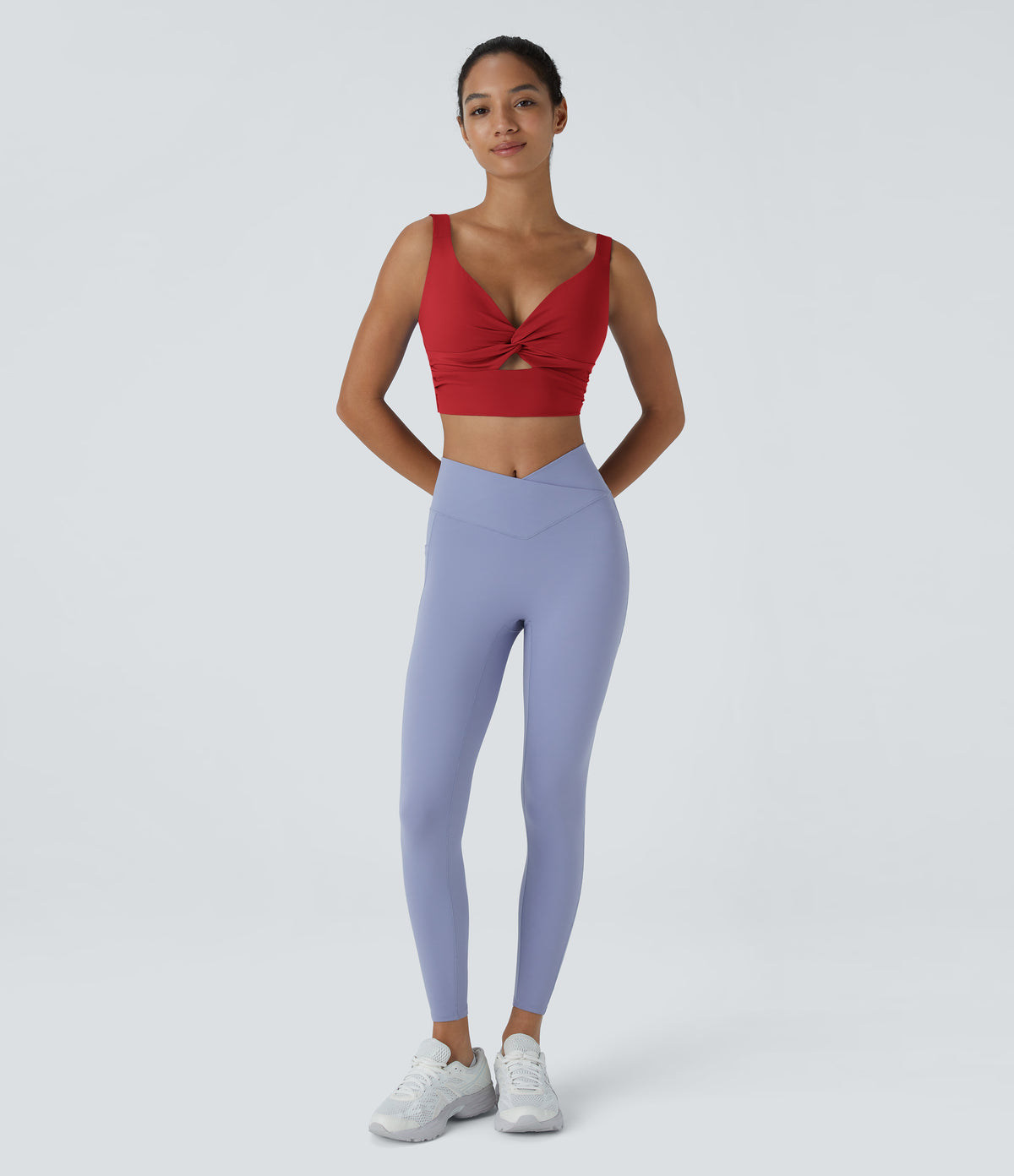 Fleur Sports Bra — Aster Blue