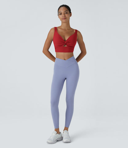 Fleur Sports Bra — Aster Blue
