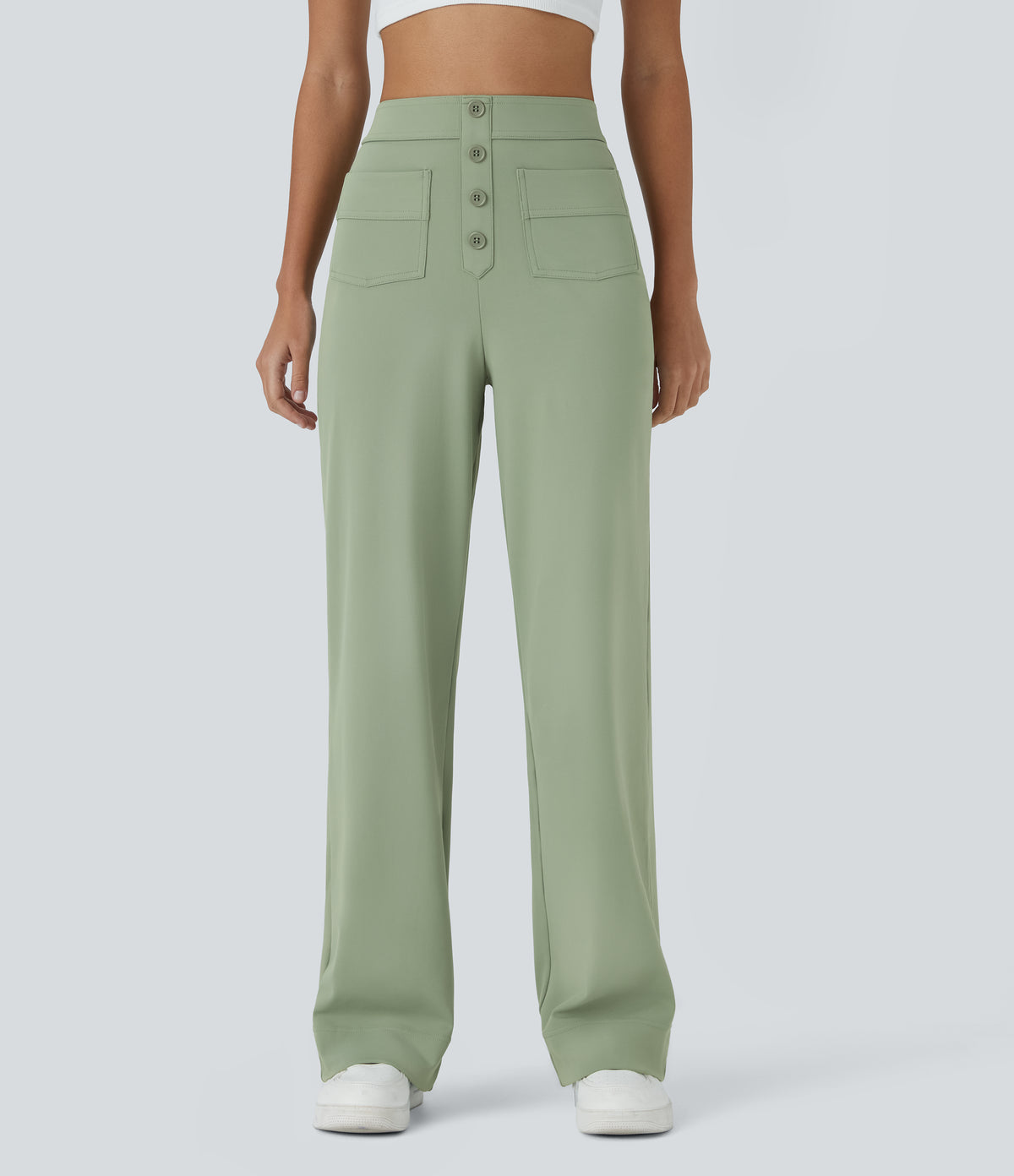 Isolde Pants — Asparagus