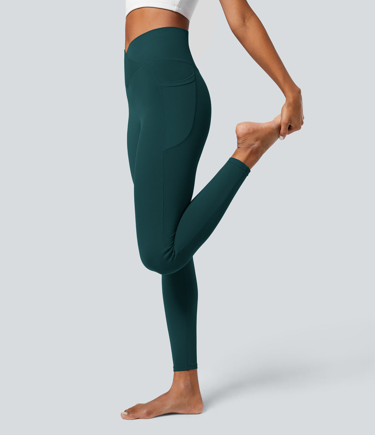 Petal Legging — Dusky Evening purple