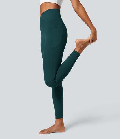 Petal Legging — Dusky Evening purple
