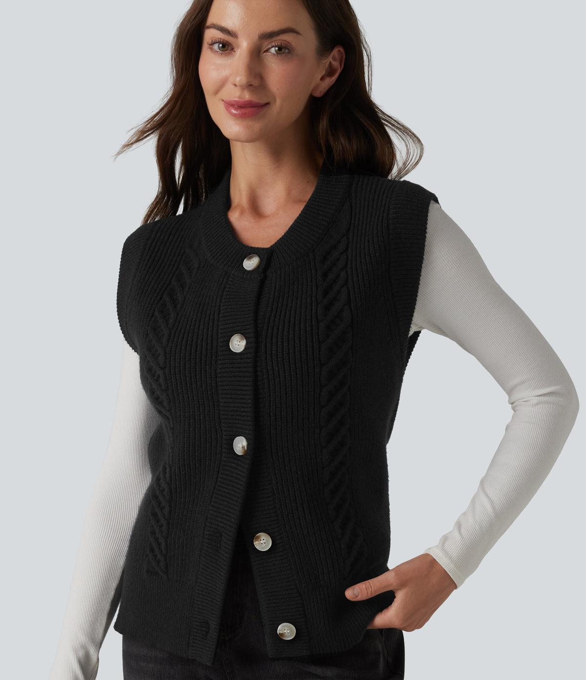 Kiara Vest — Black