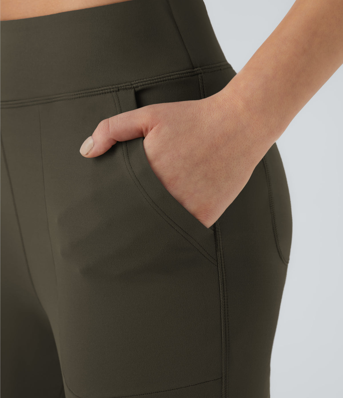 Drift Flare Legging — Forest Night