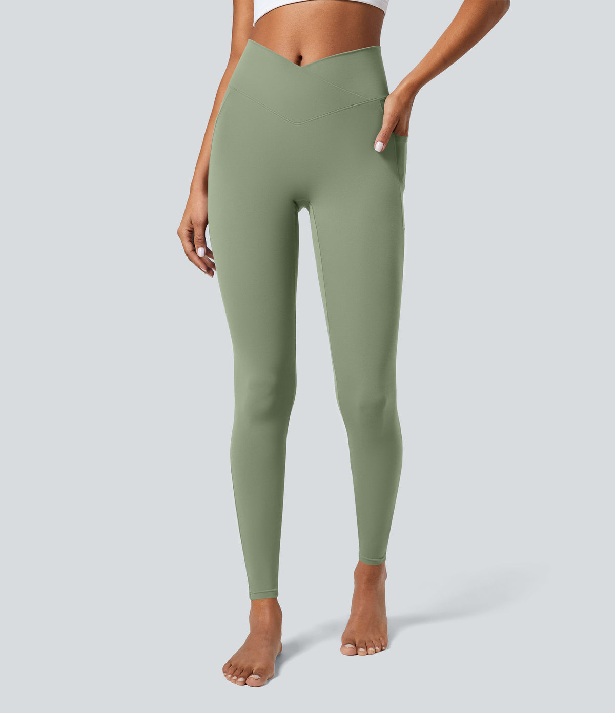 Petal Legging — Fedora Red Purple