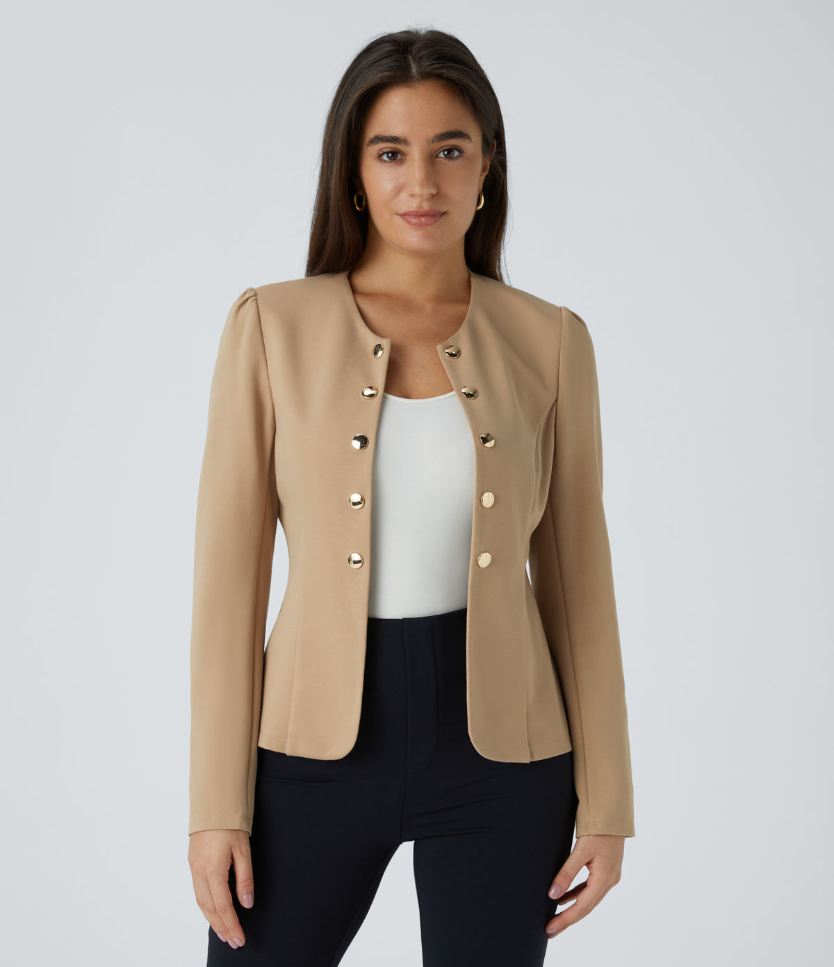 Faye Blazer — Tan