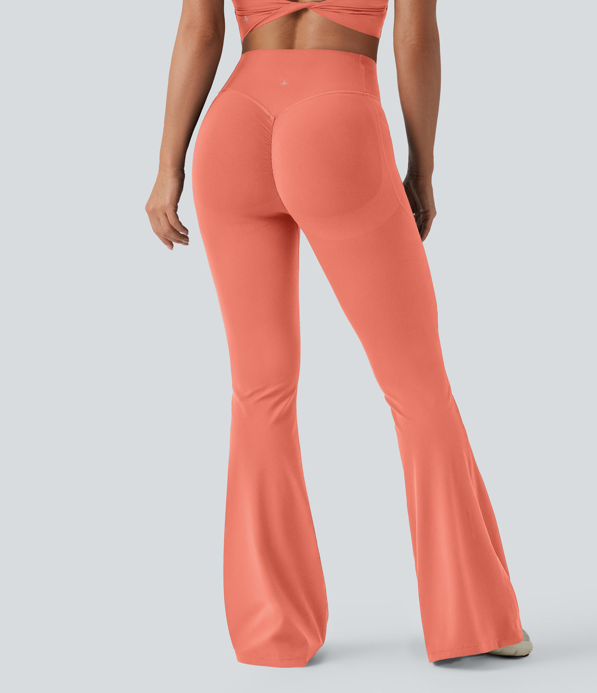 Mae Flare Legging — Fusion Coral