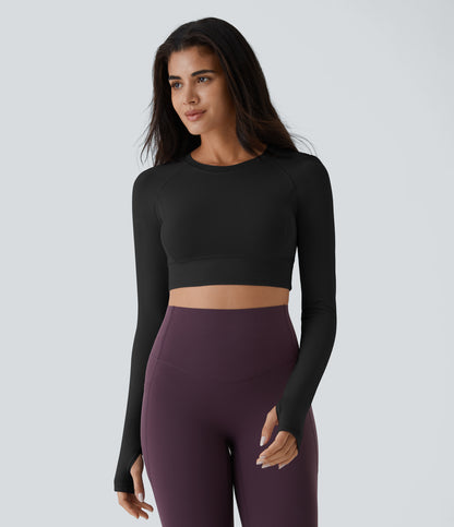 Sora Crop Top — Black