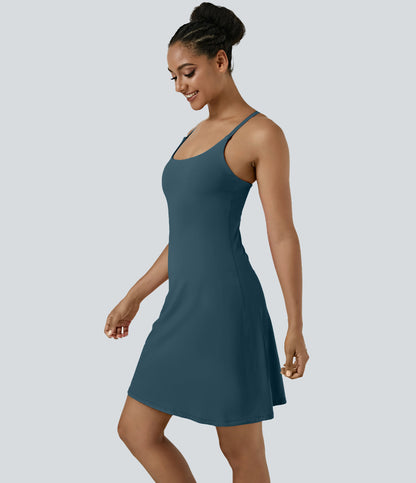 Aura Dress — Aster Blue