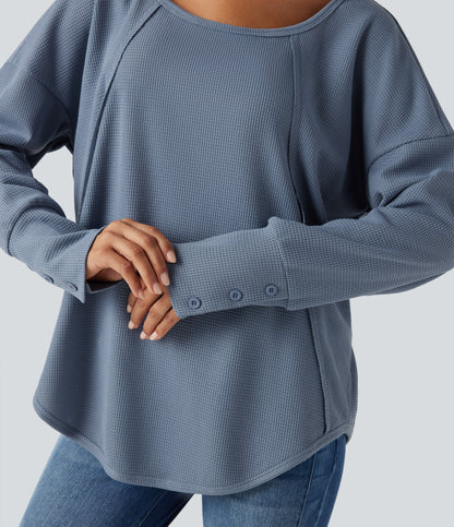 Ember Long-Sleeve Top — Snowflake Blue