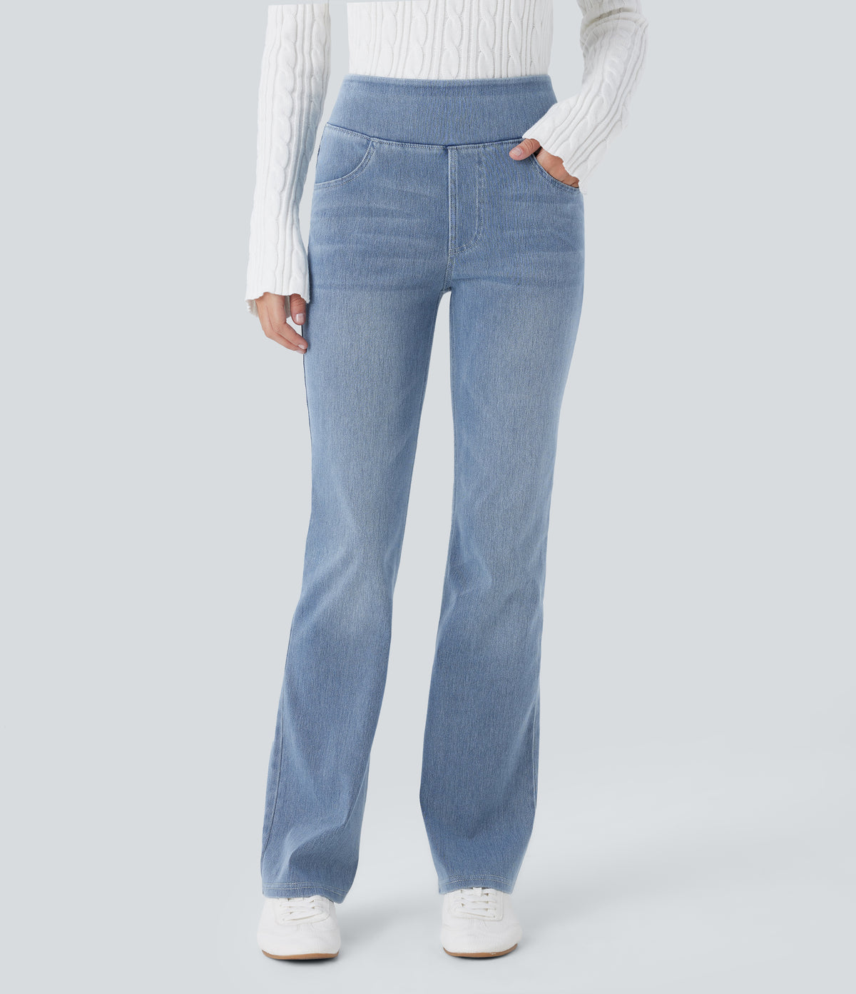 Felicity Jeans — Gray Blue Denim