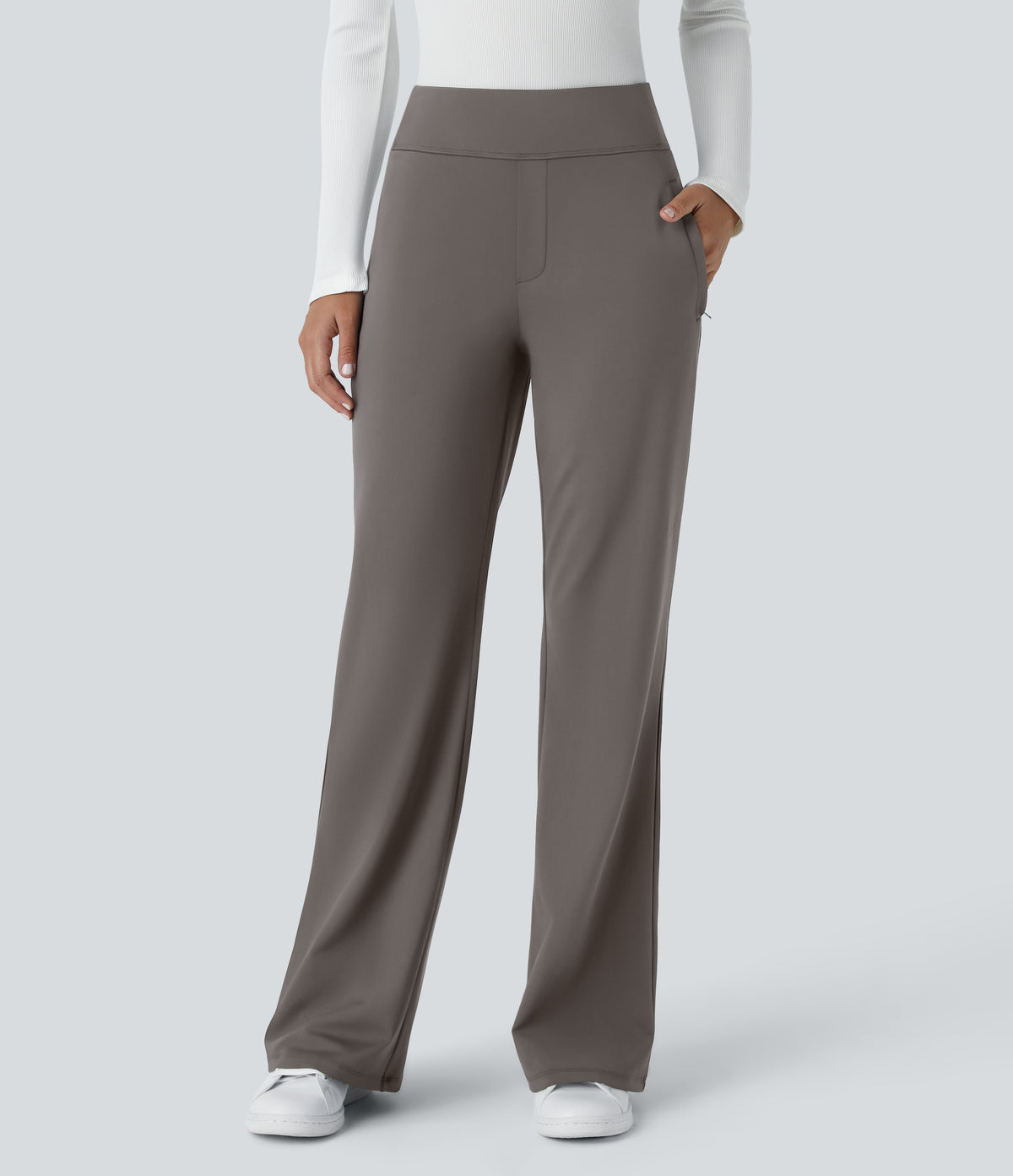 Aubrey Pants — Deep Red Grey