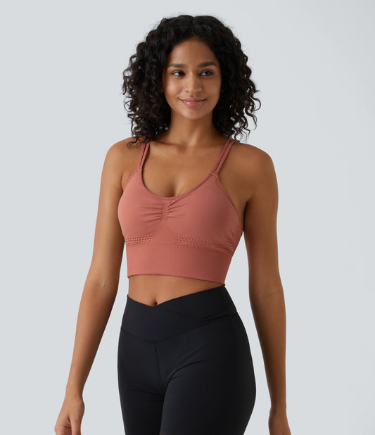 Poise Sports Bra — Salmon