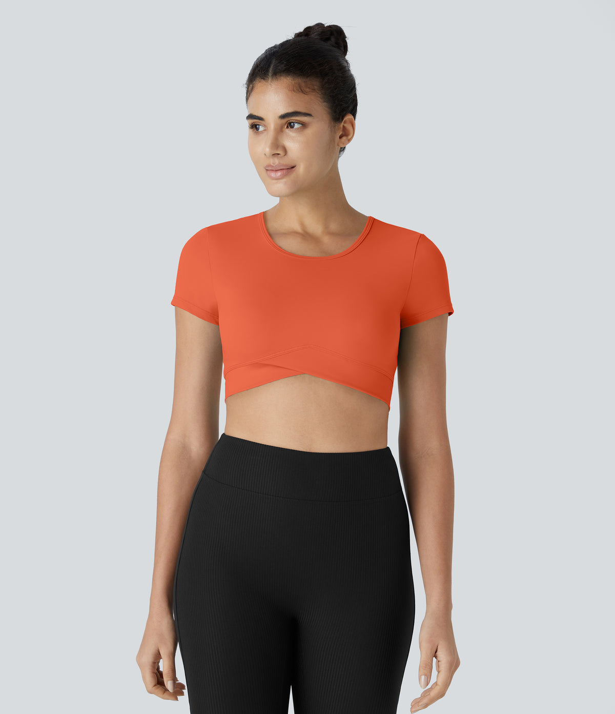 Aria Crop Top — Baroque Blue