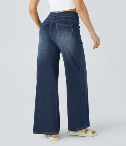 Calista Jeans — Frost Blue Denim